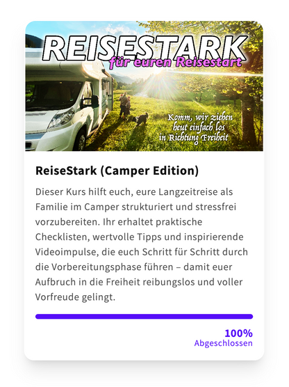 ReiseStark – Aus dem Herzen leben, als Familie frei sein.
