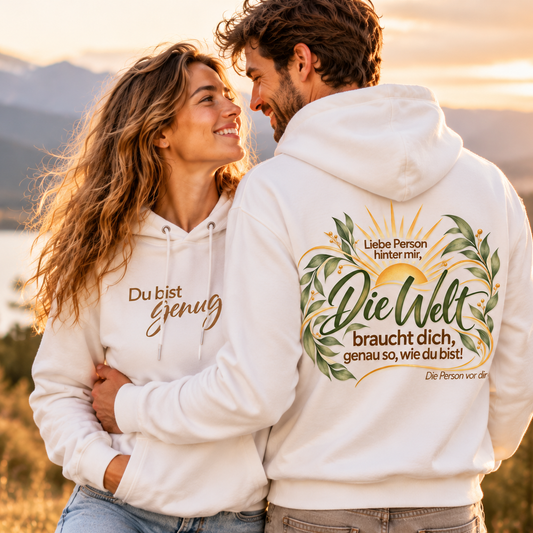 Du bist genug - 100% BIO Unisex Hoodie