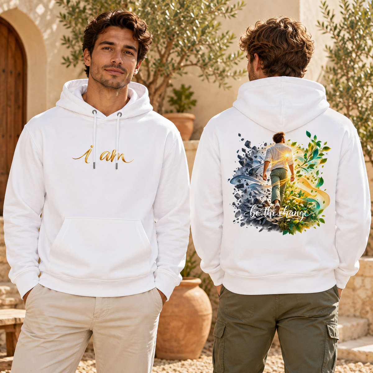 be the change - i am /male - 100% Bio-Hoodie Unisex CRUISER