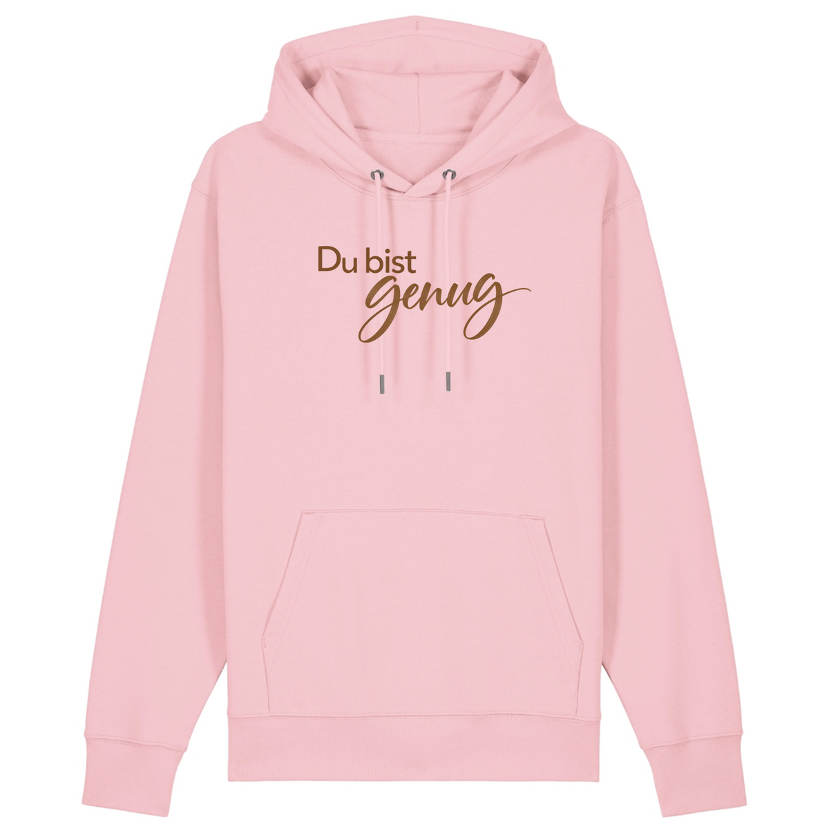 Du bist genug - 100% BIO Hoodie - Cotton Pink