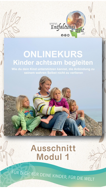 ONLINEKURS - Kinder achtsam begleiten