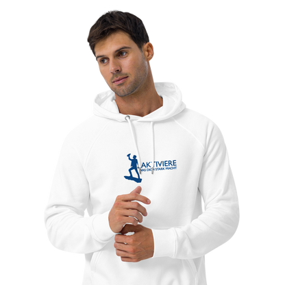 Aquion / Aktiviere - Unisex Bio-Raglan-Hoodie