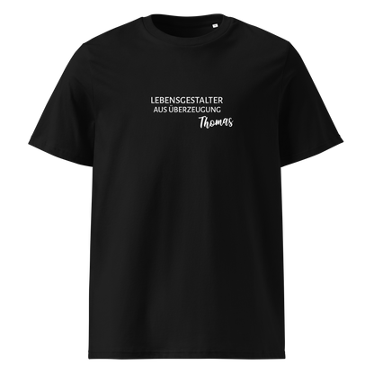 Lebensgestalter(in) *NAME - Unisex-Bio-Baumwoll-T-Shirt
