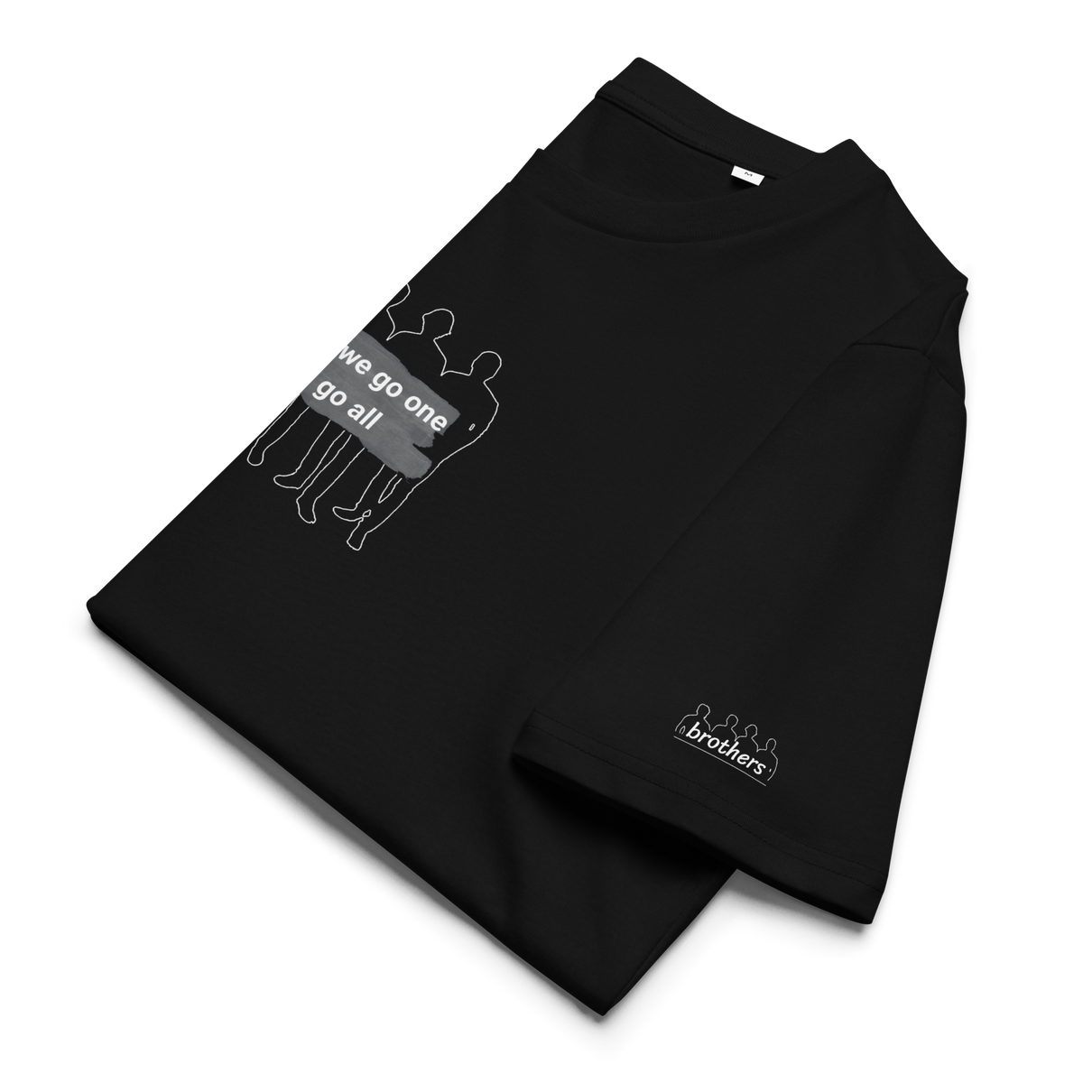 brothers Where we go one - Unisex-Bio-Baumwoll-T-Shirt / schwarz