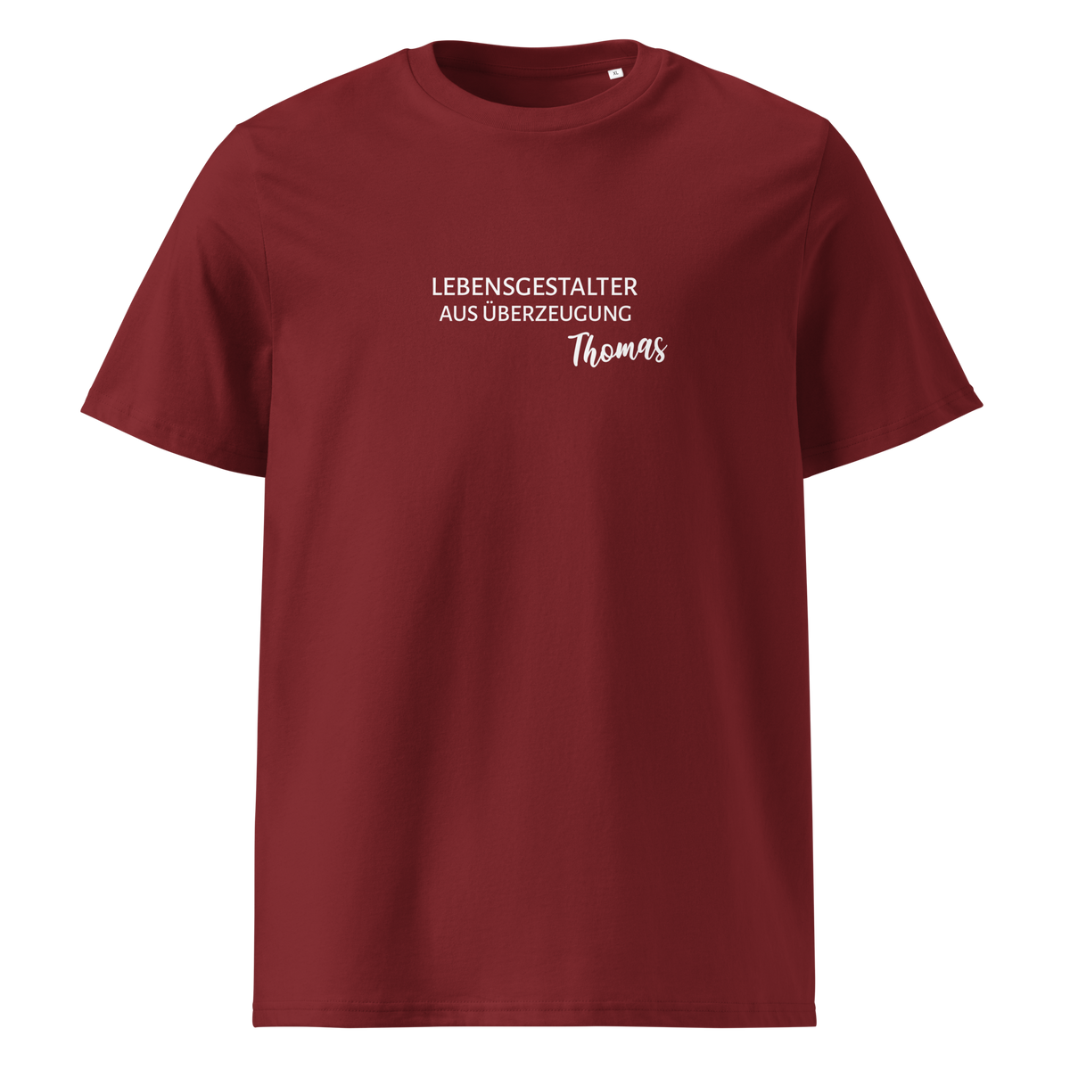 Lebensgestalter(in) *NAME - Unisex-Bio-Baumwoll-T-Shirt