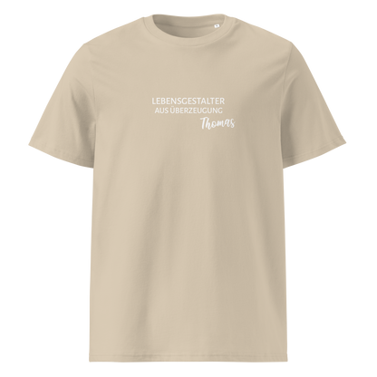 Lebensgestalter(in) *NAME - Unisex-Bio-Baumwoll-T-Shirt