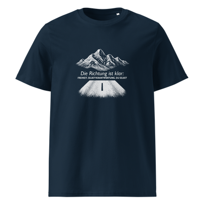 Richtung - Unisex-Bio-Baumwoll-T-Shirt