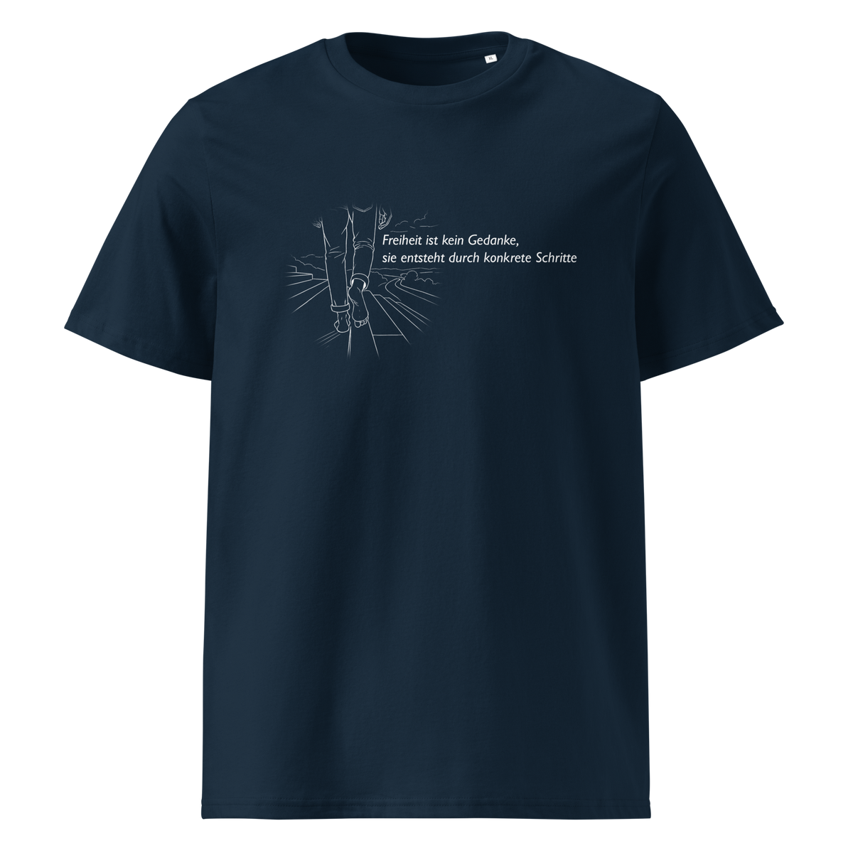Schritte - Unisex-Bio-Baumwoll-T-Shirt